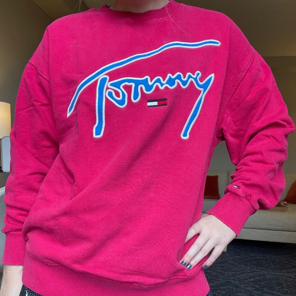 VINTAGE Tommy Hilfiger Crew Neck Sweatshirt